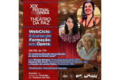 Secult promove webnário sobre a produção de ópera nos tempos atuais