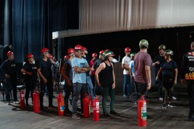 Servidores do Theatro da Paz recebem treinamento de brigada de incêndio e primeiros socorros
